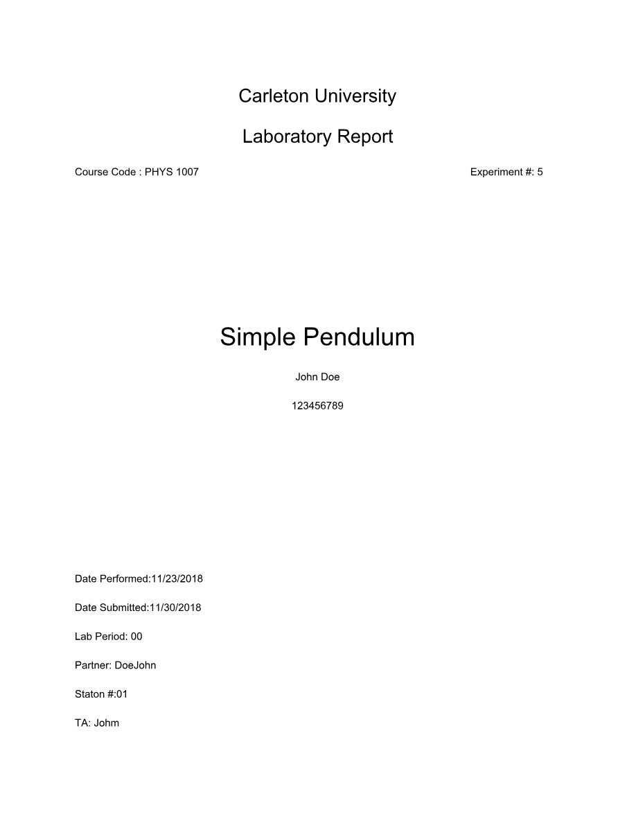 PHYS1007 - Physics I Worksheet