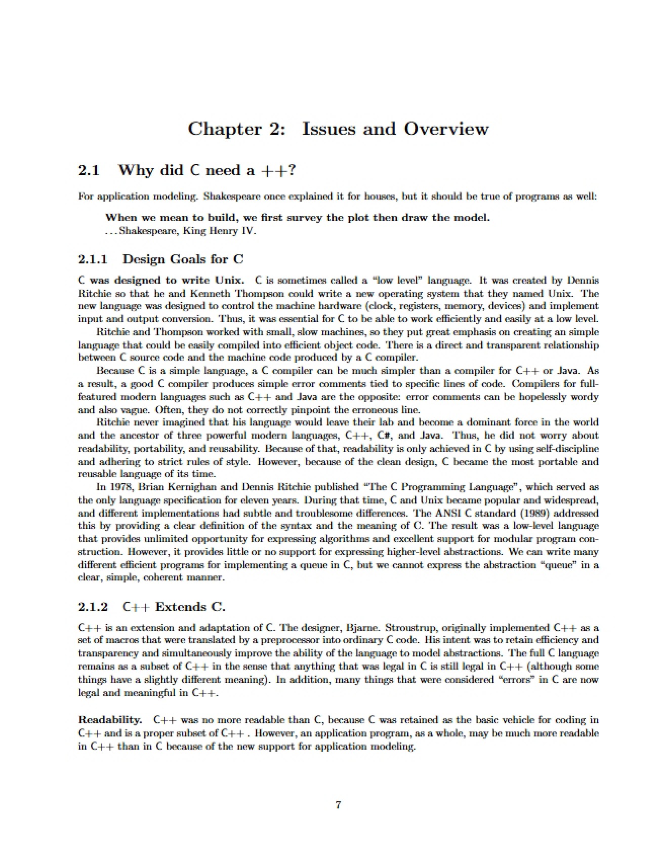 Issues and Overview (Chapter 02)