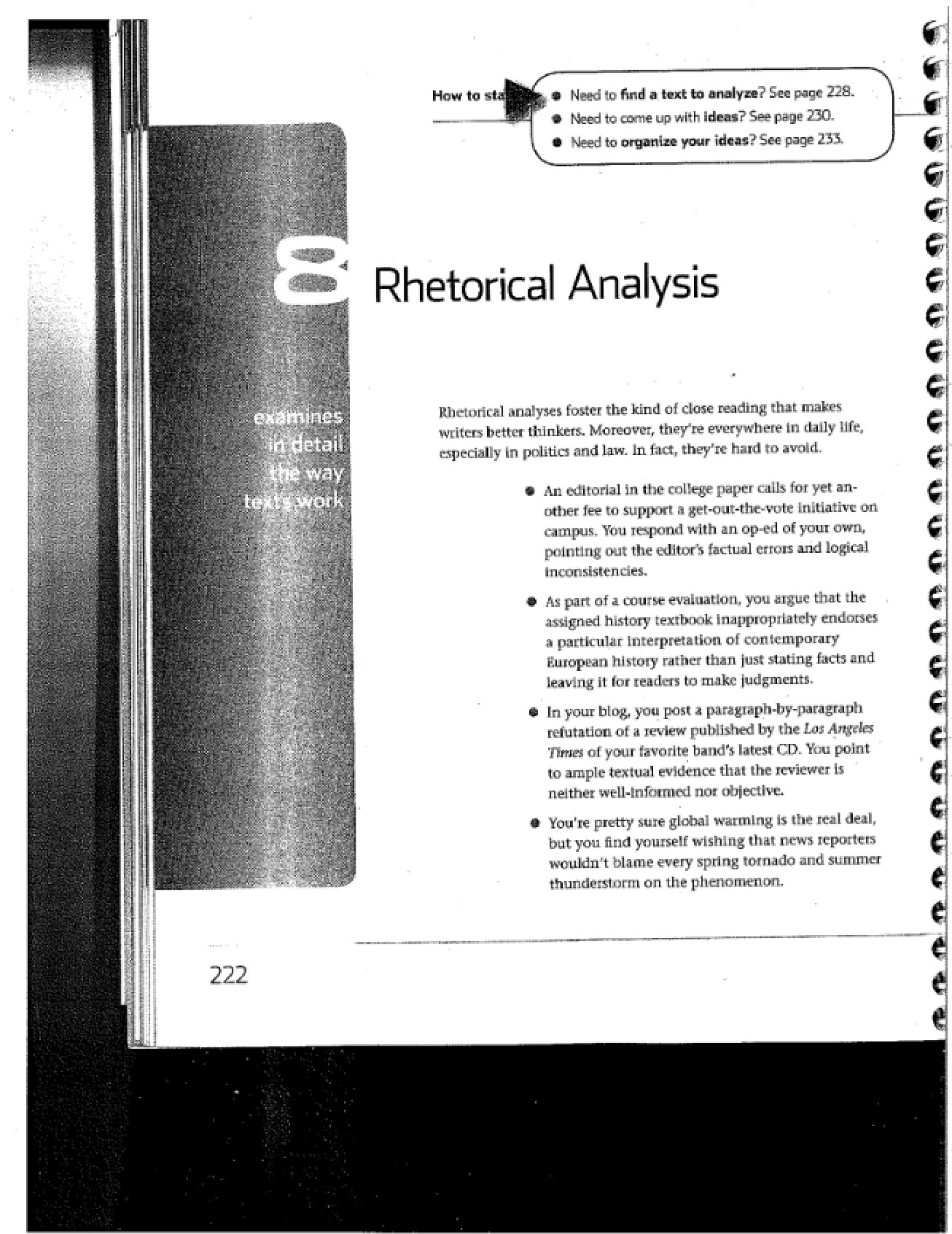 Guide to Rhetorical Analysis Reading