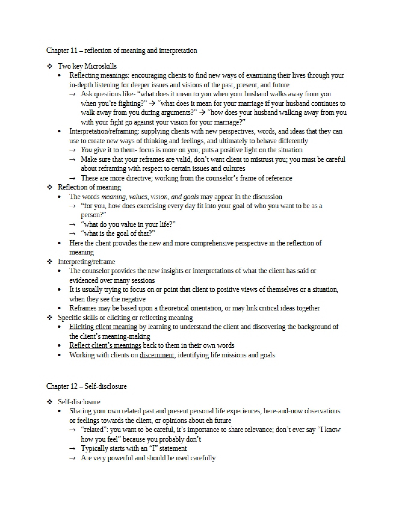 Reflection of Meaning and Interpretation (Chapter 11)