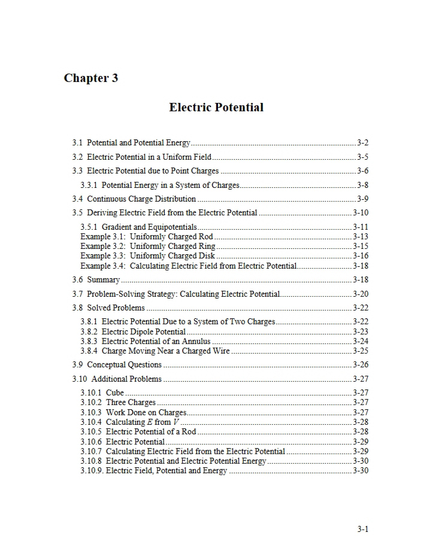 Potential of Electricity