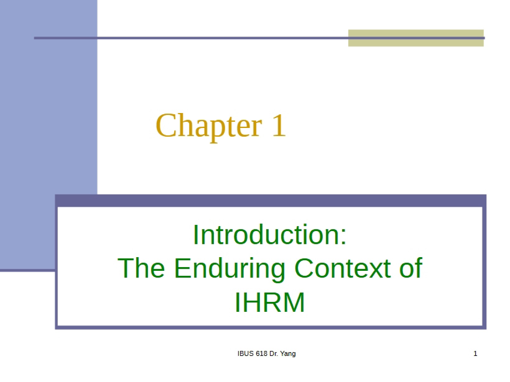Chapter 1 Lecture Notes