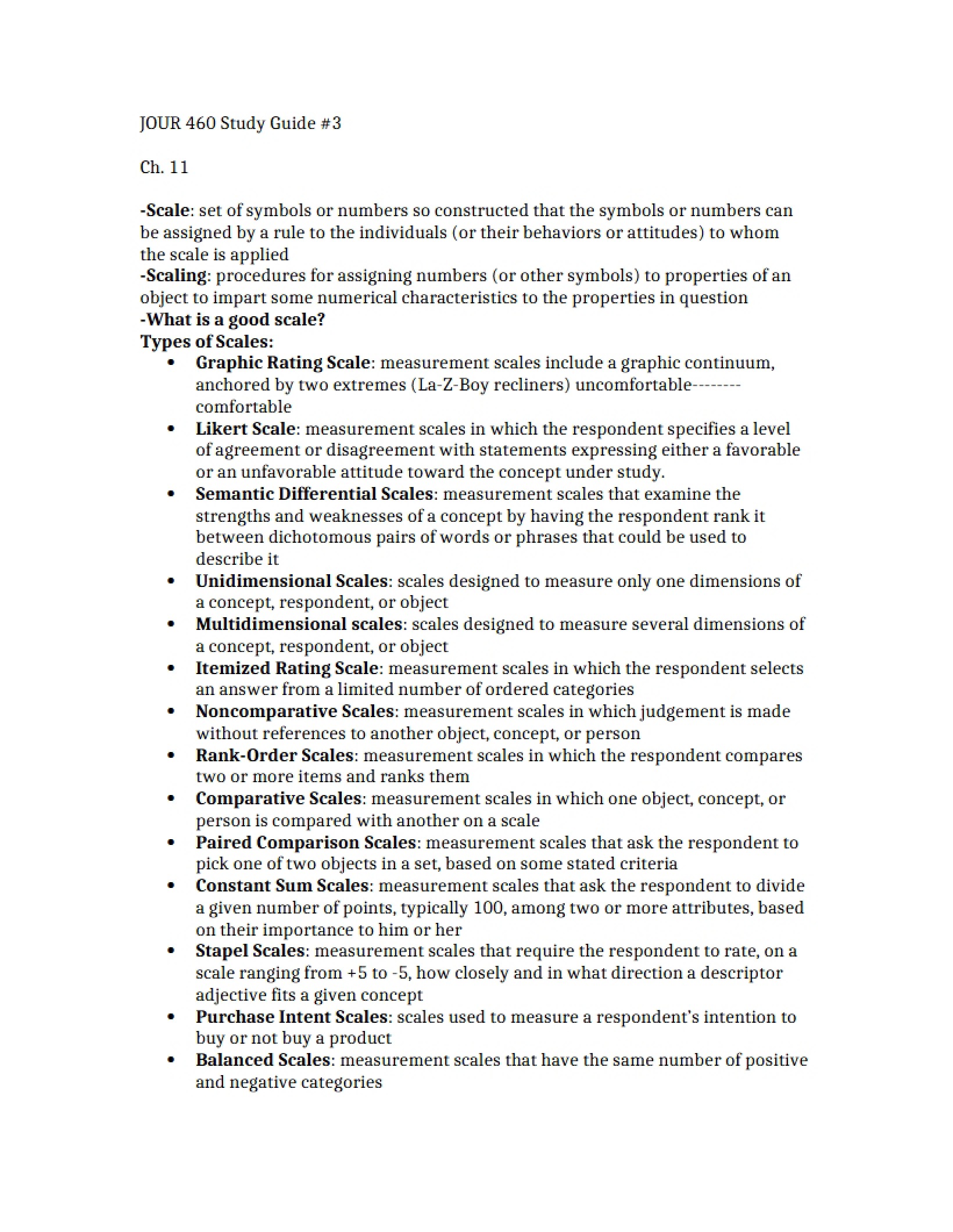 Third Study Guide