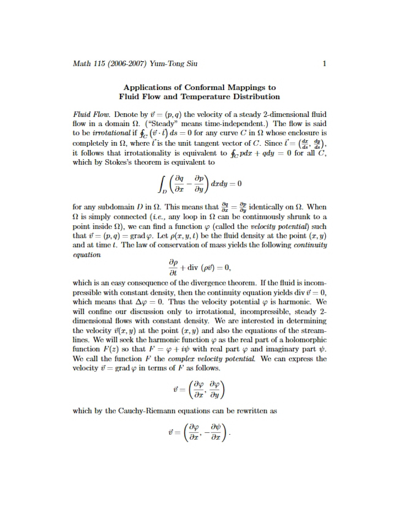 Conformal Mappings in Fluid and Heat Applications