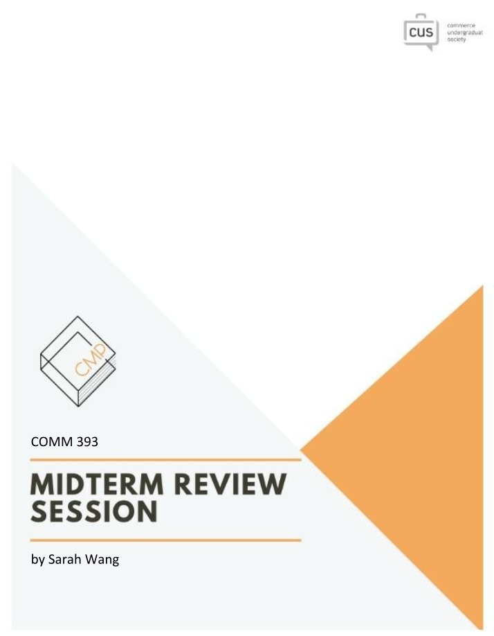 Review Package for Midterm