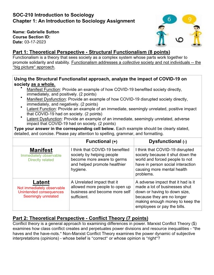 SOC210 - Chapter 1 Assignment