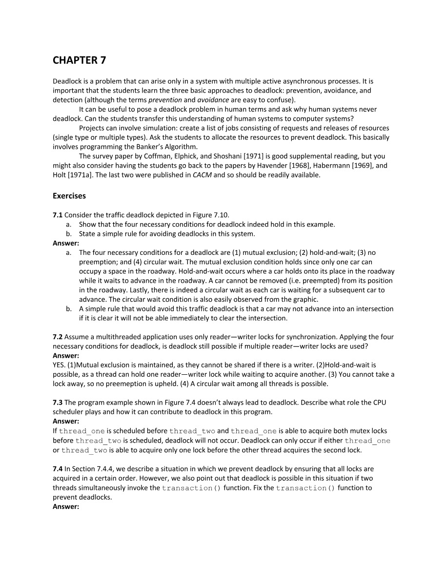 COMP346 - Operating Systems Course Document