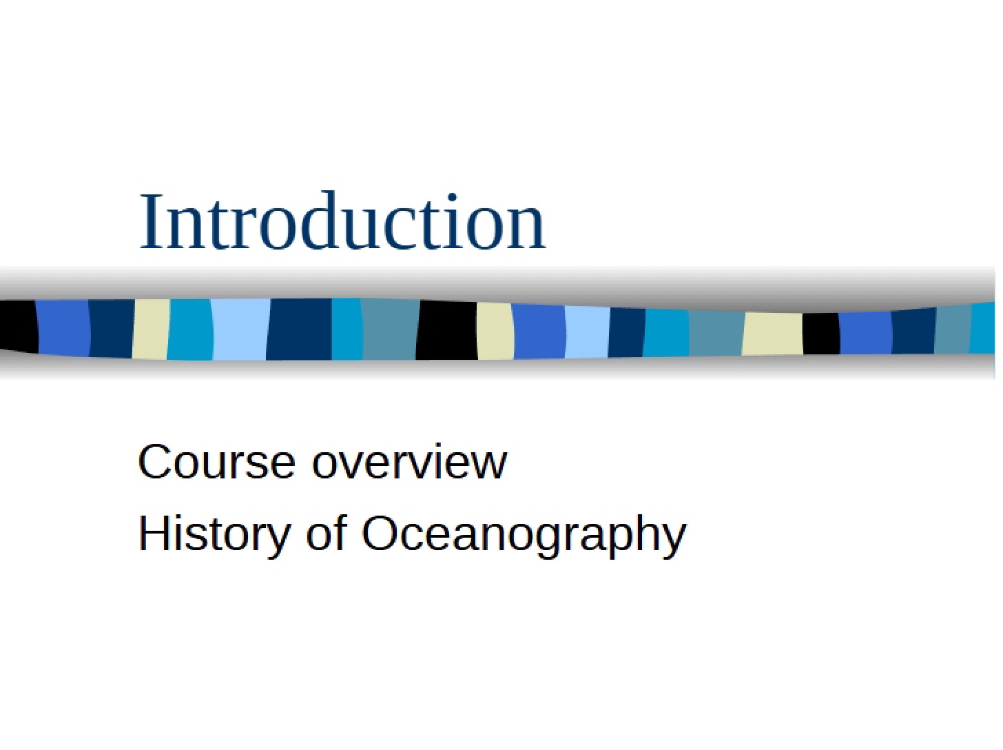 Introductory Material