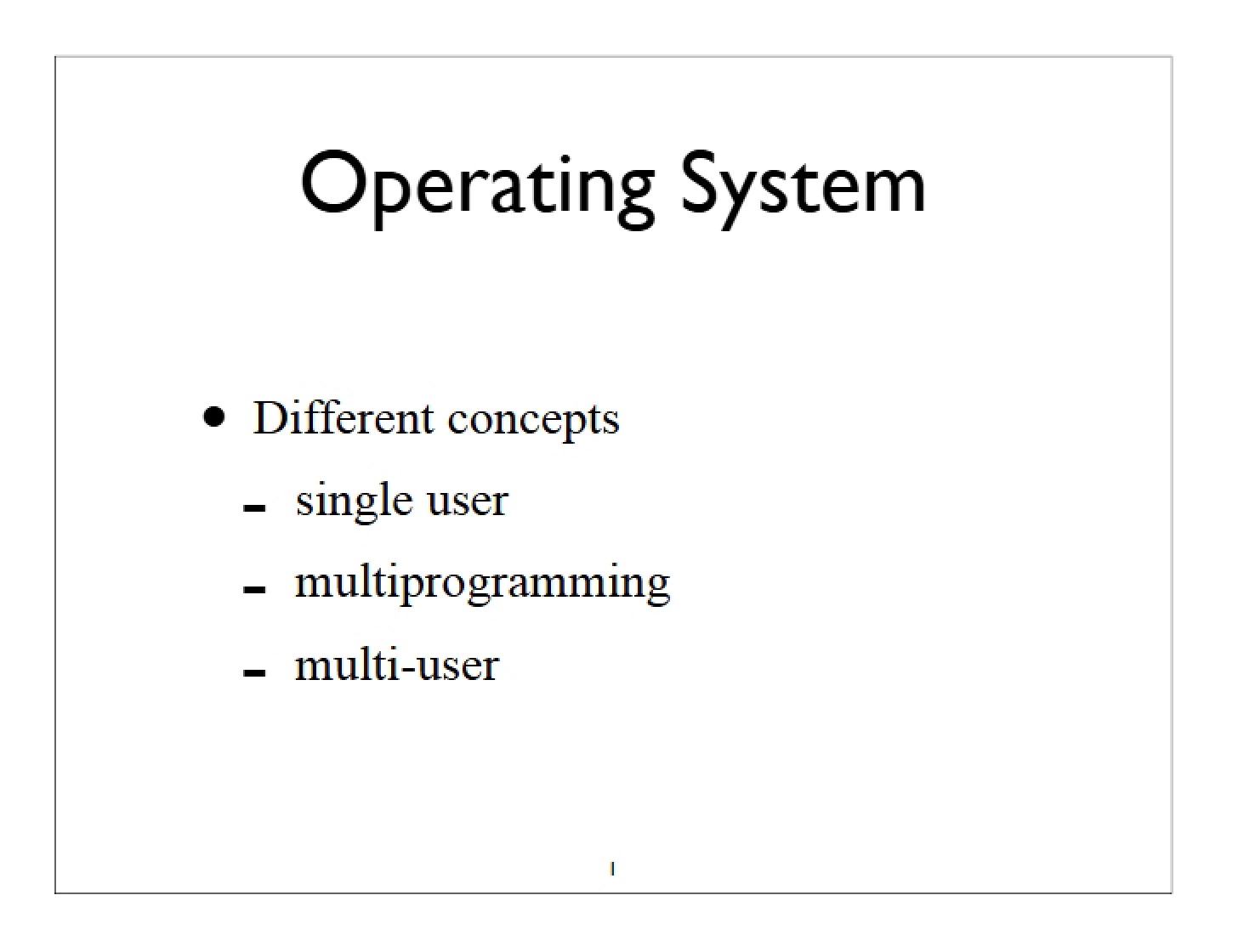 Computer Operating Systems