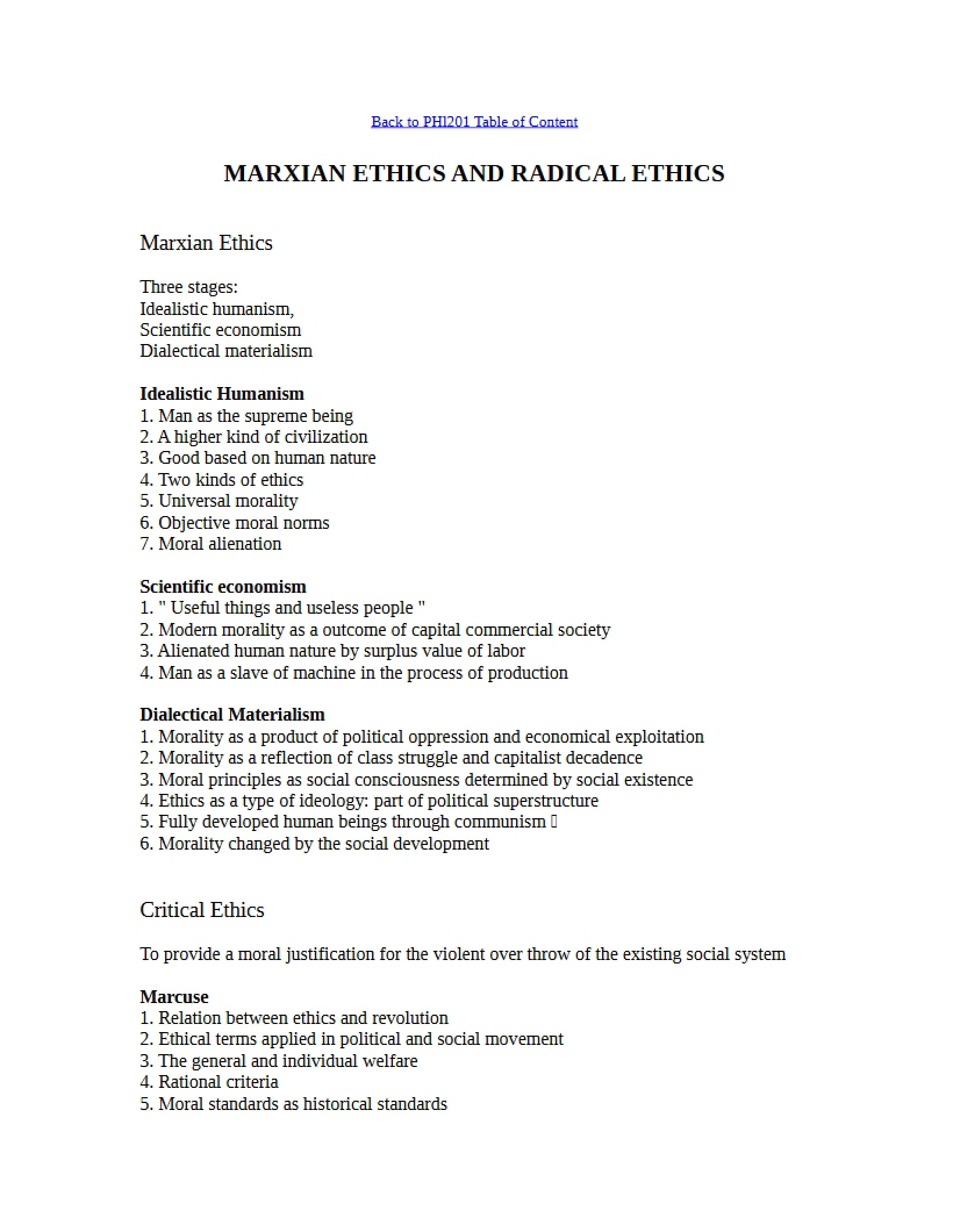 Radical and Marxian Ethics