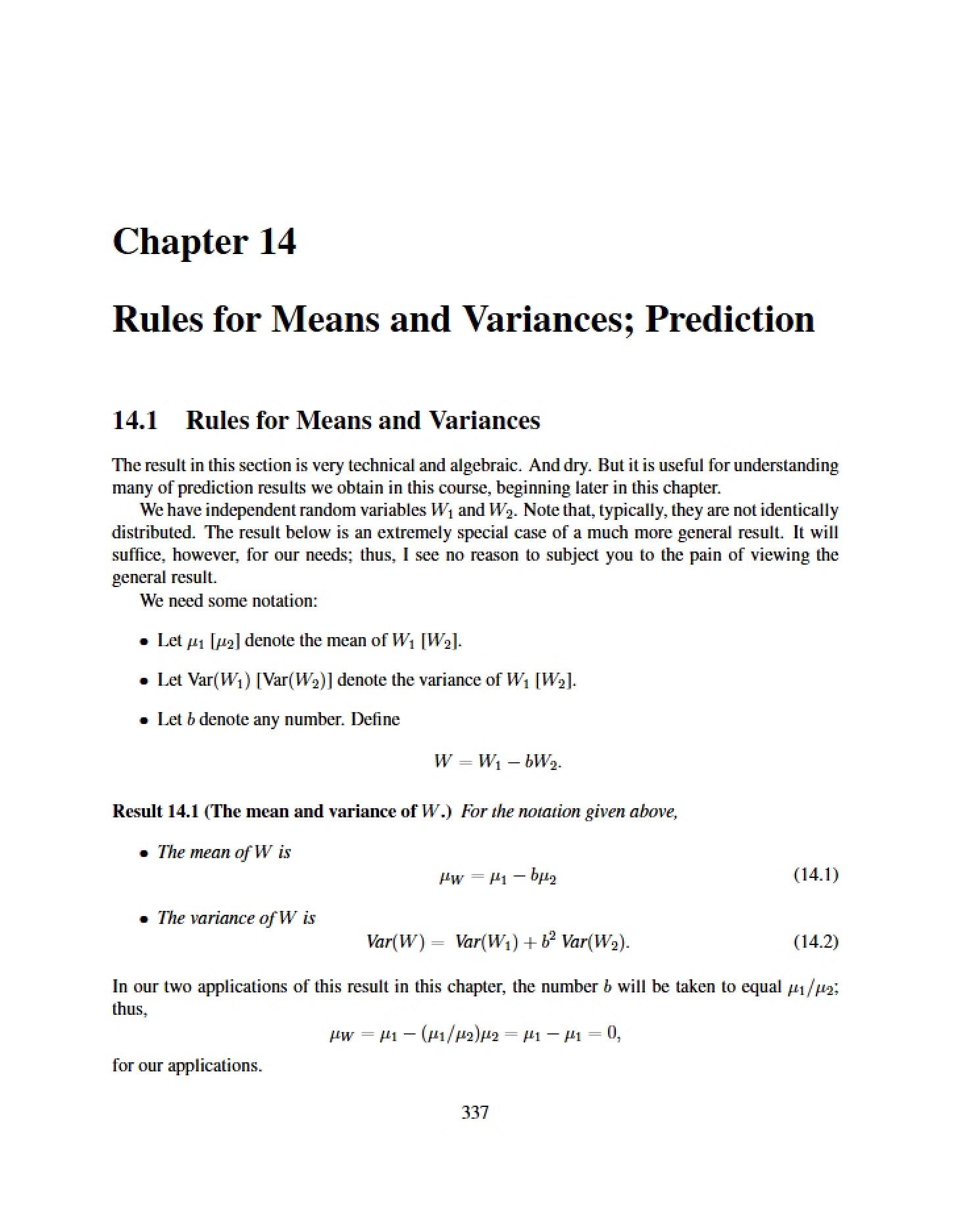 Chapter Fourteen Notes
