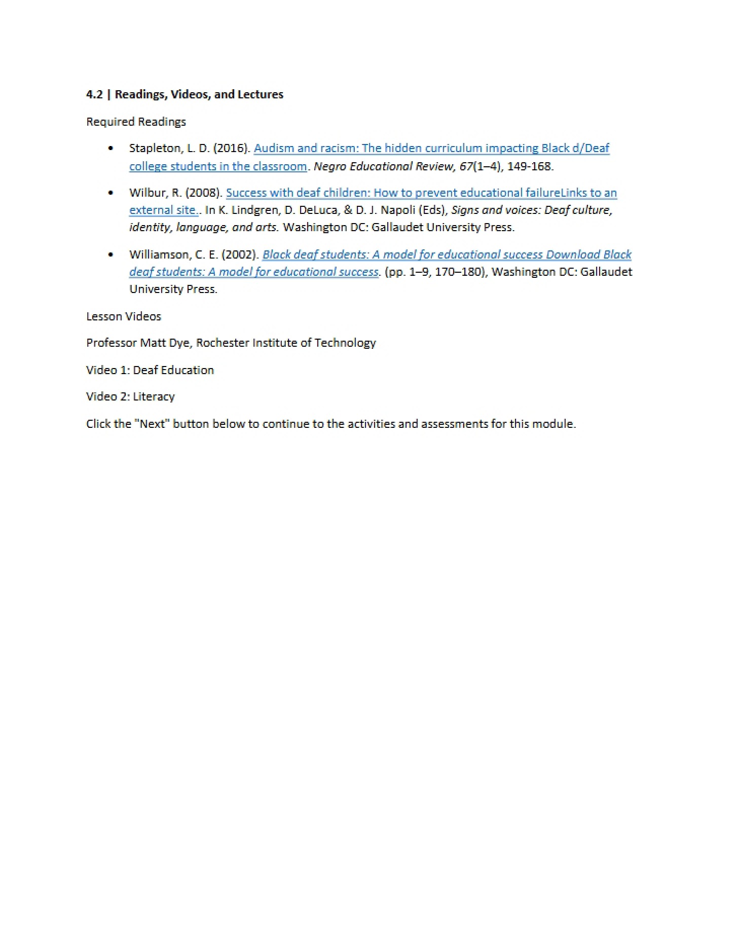Materials Week 4.2 (ReadingsVideos)