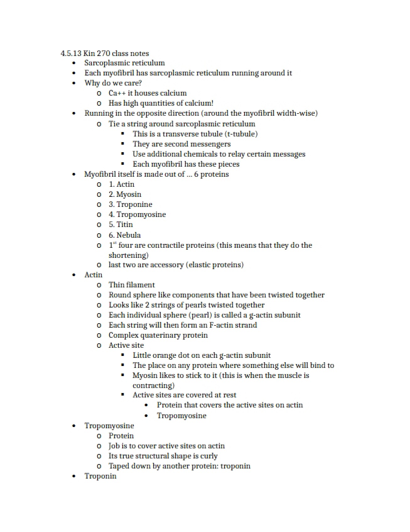 Class Notes from April 5, 2013