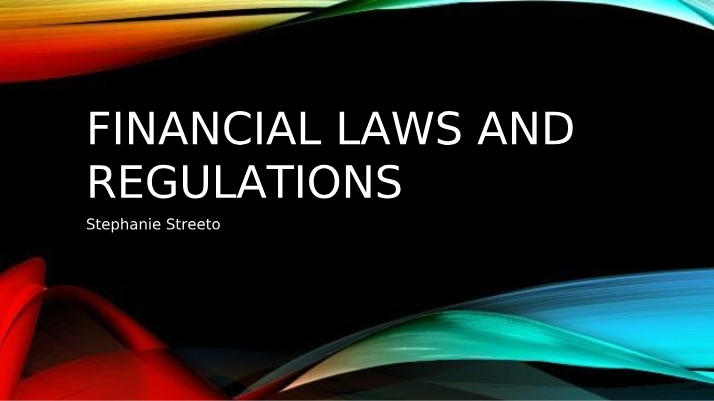 Financial Laws and Regulations - The False Claims Act