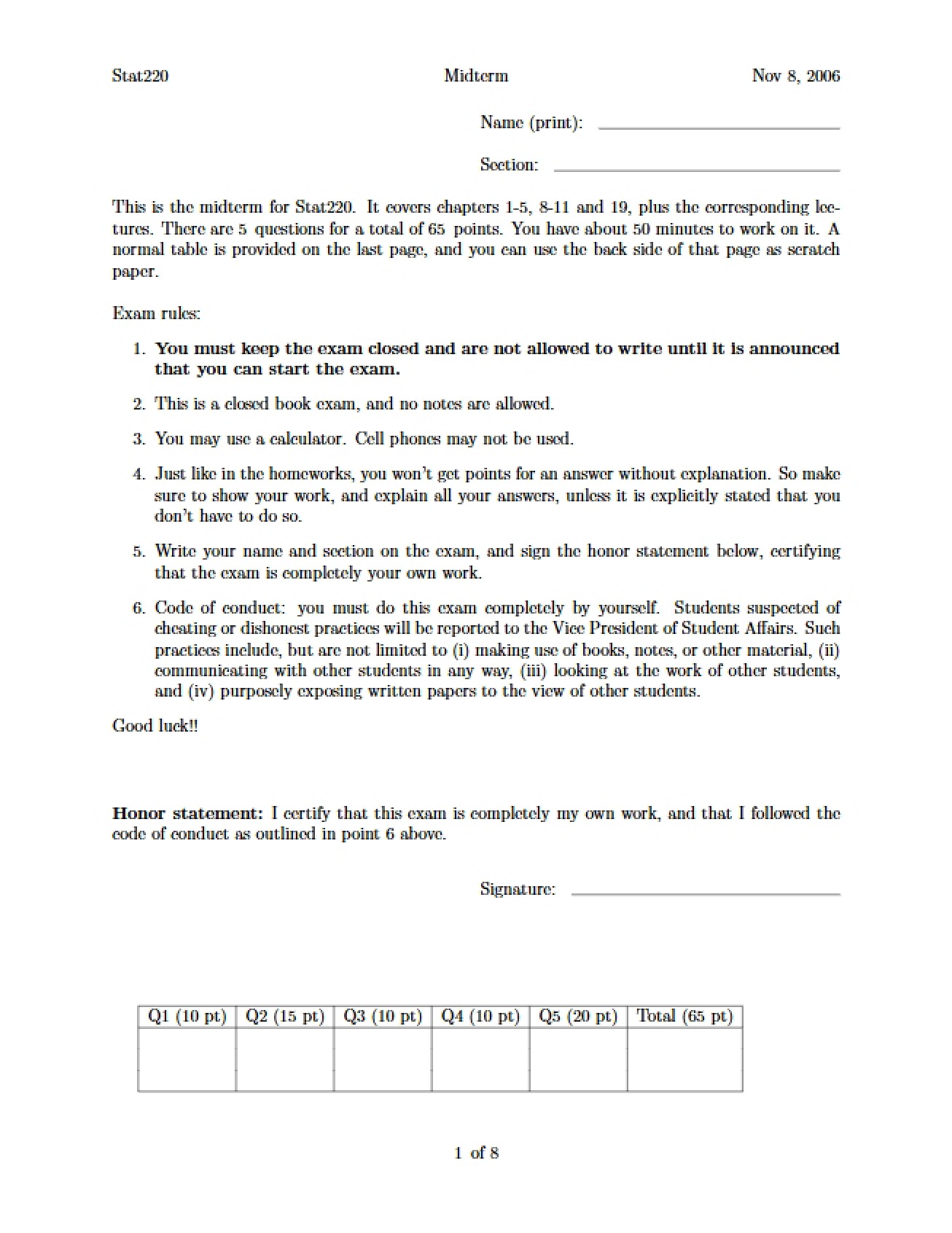 Review Notes