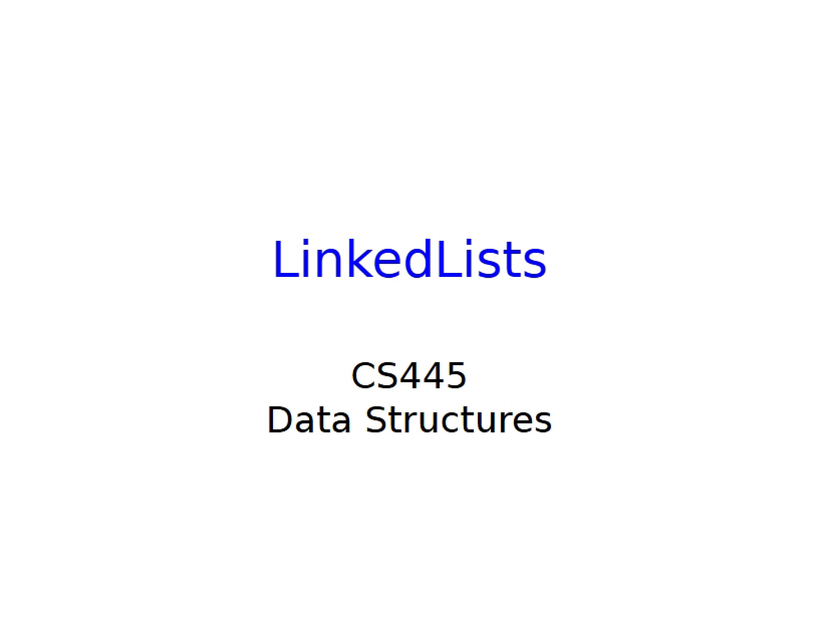 Lists of Linked Data
