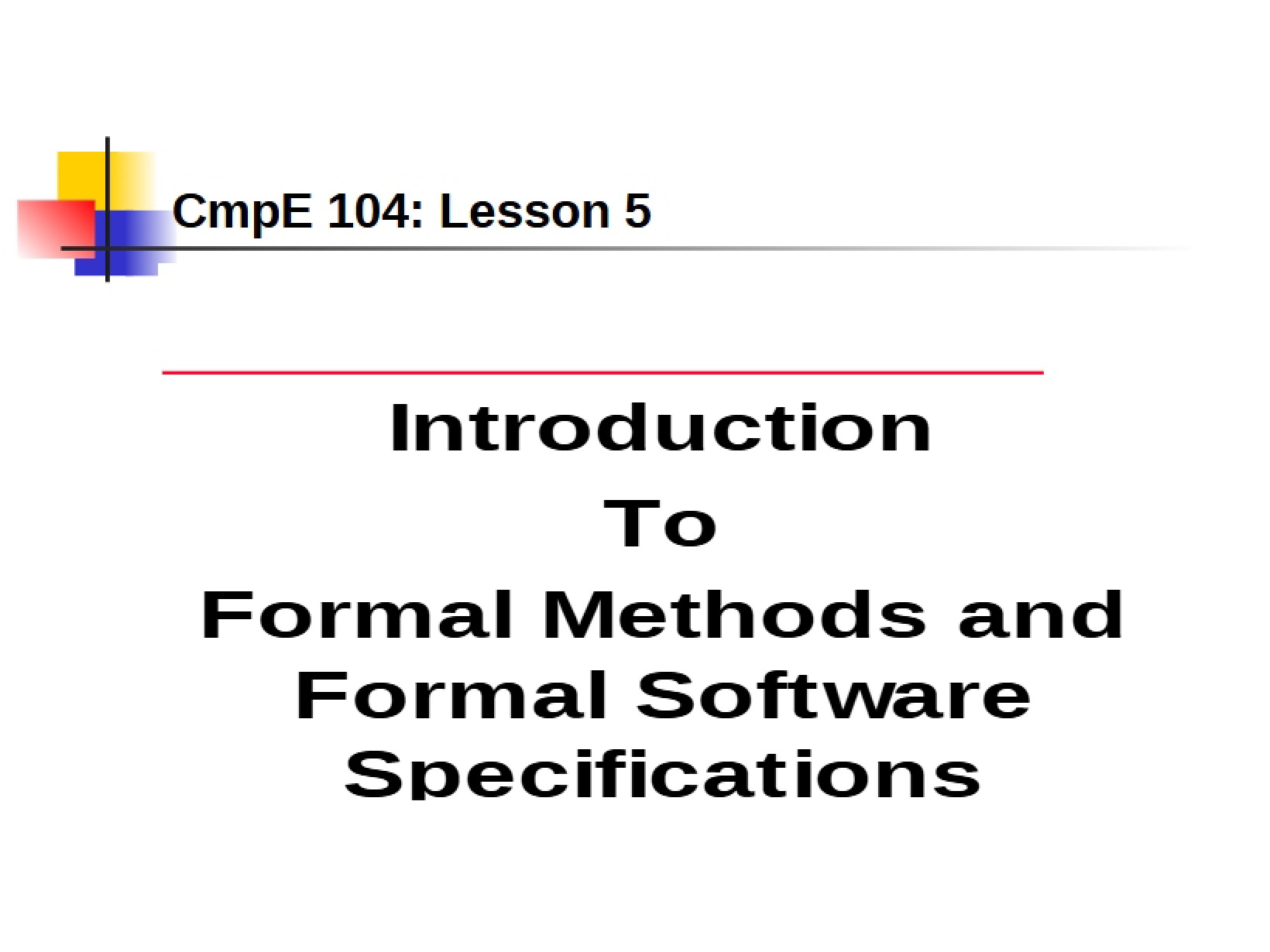 Lesson 5 v02 CmpE 104