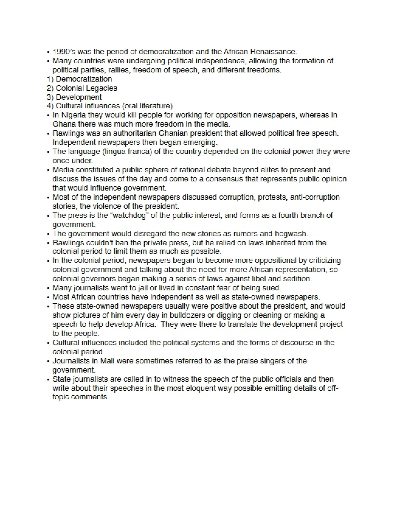 Notes (Africa XII)