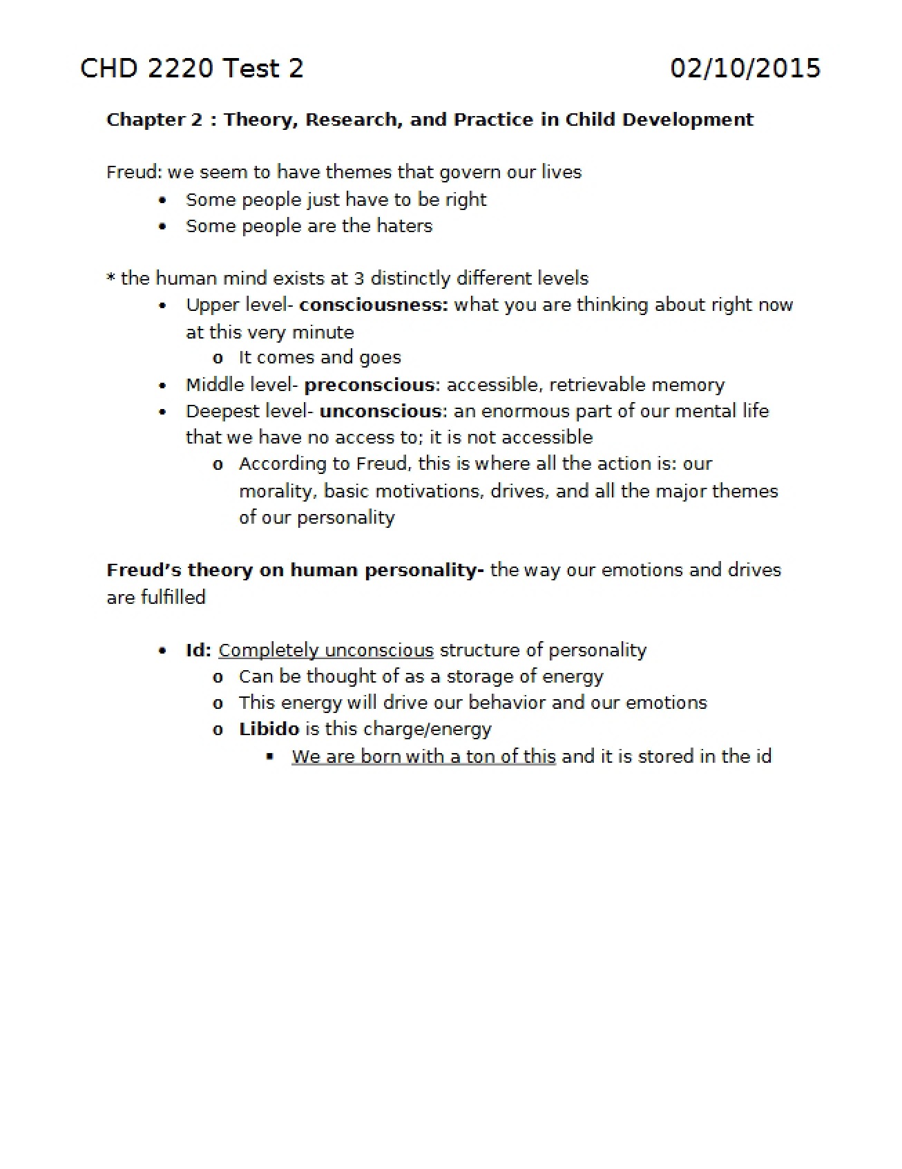 Second Assessment