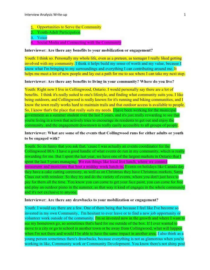 Analysis Write-up - Interview