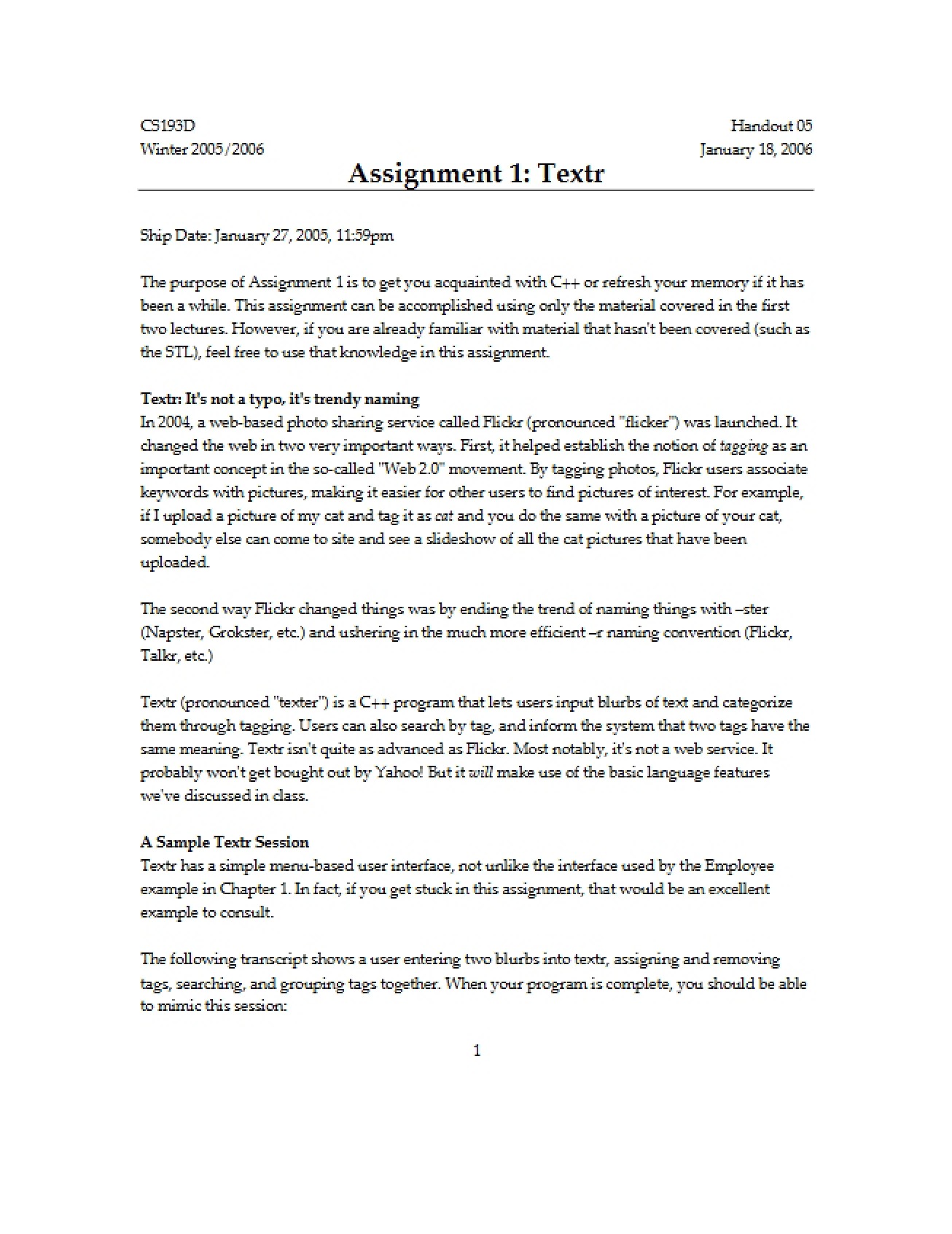 Mac OS X Cocoa Programming Assignment