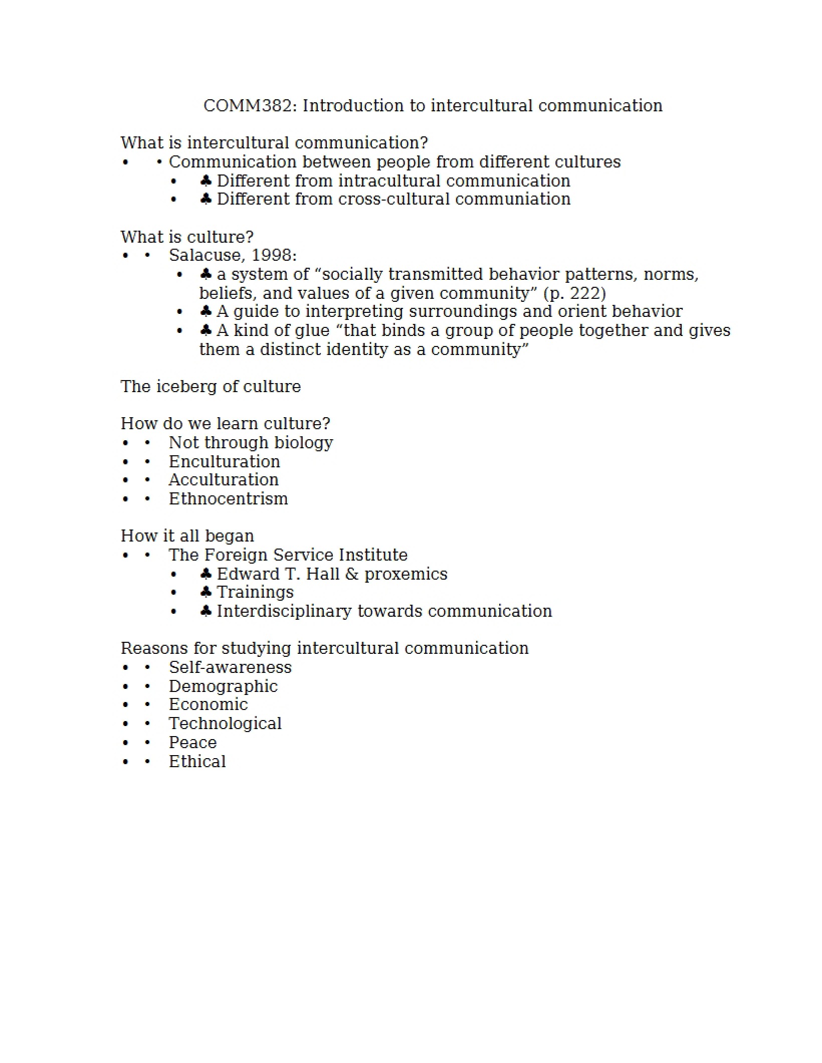 Intercultural Communication Defined