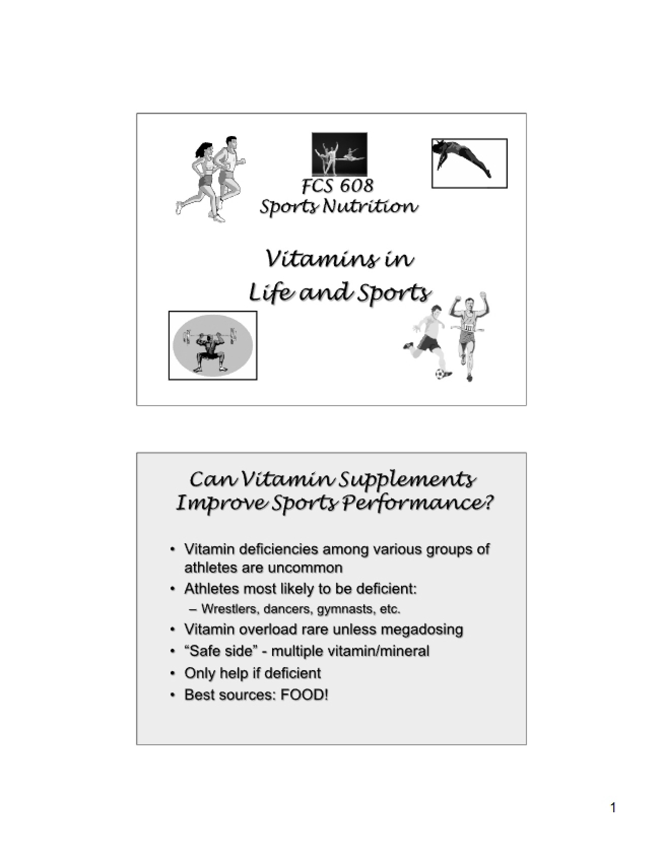 Overview of Vitamins