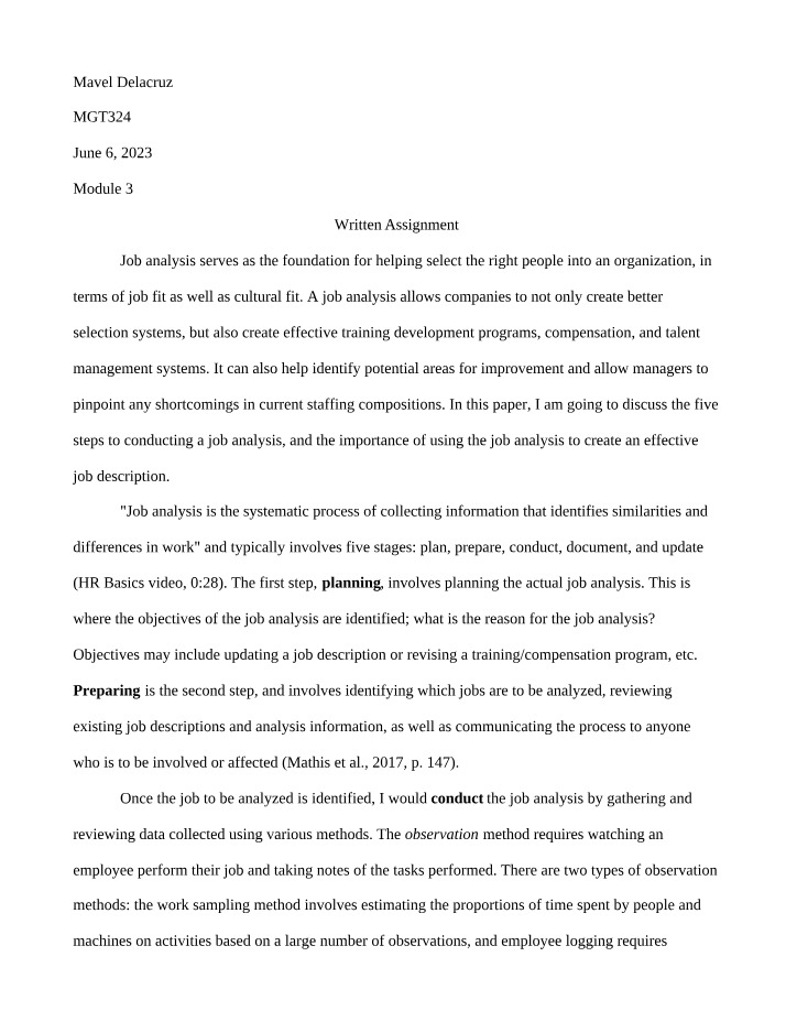 MGT324 - Module 3