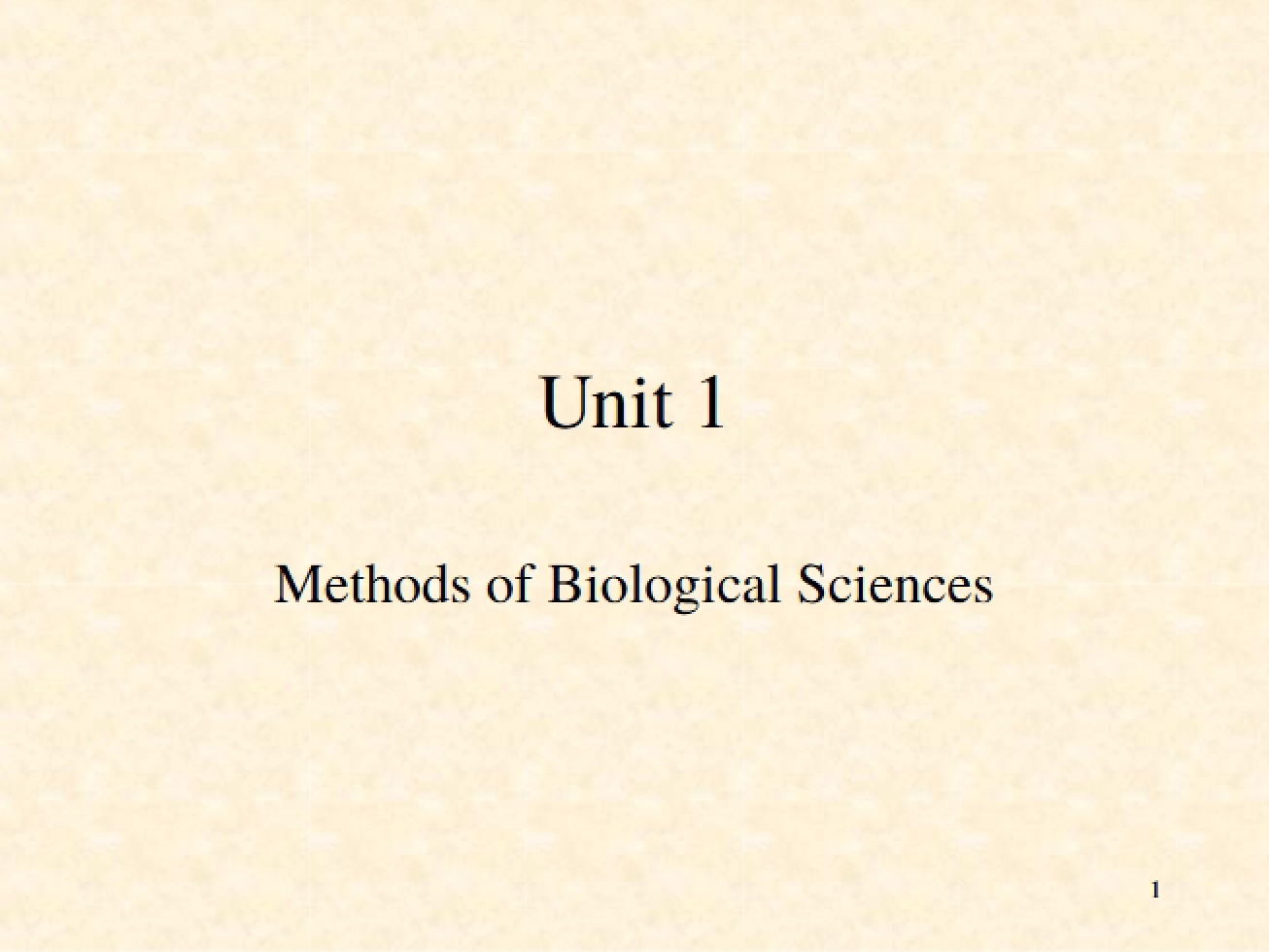 Unit 01 Bio 1020