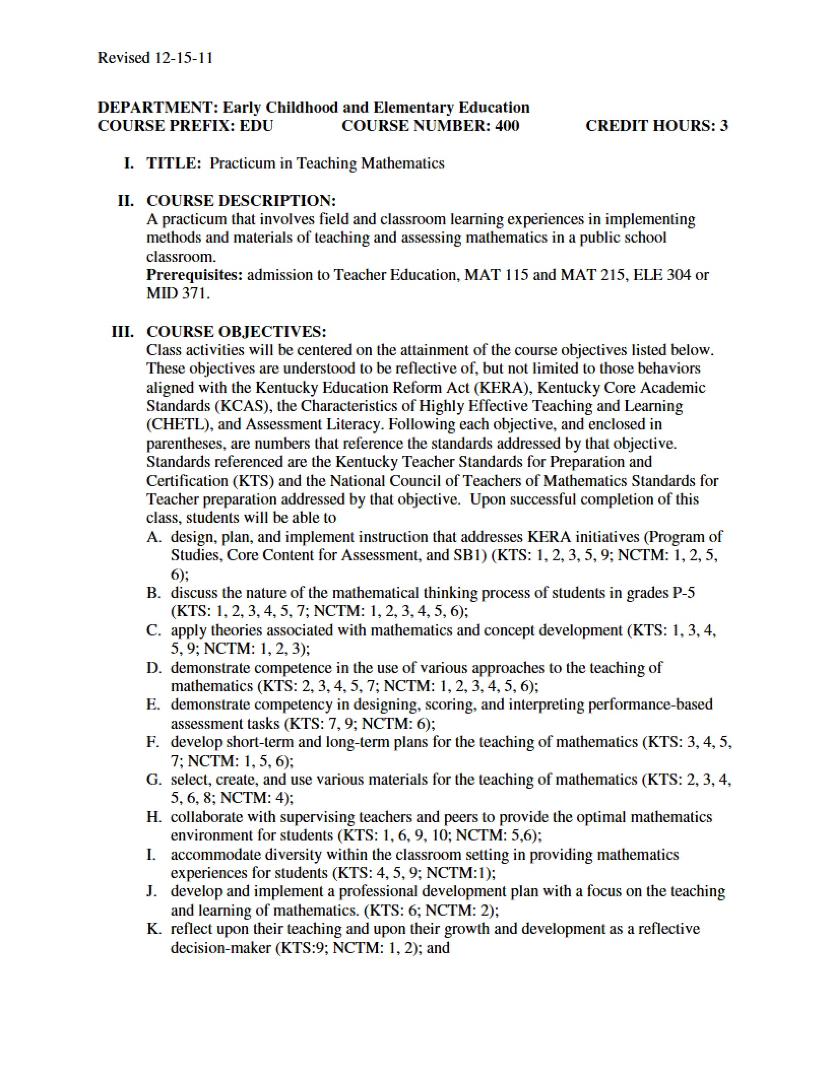 Syllabus
