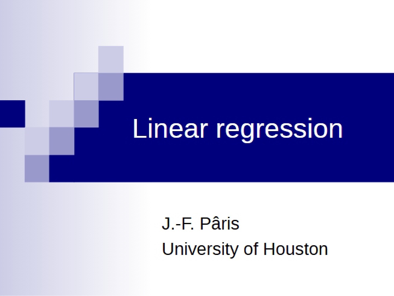 Regression (Linear)