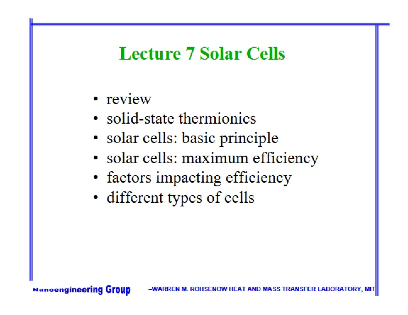 Cells: Solar