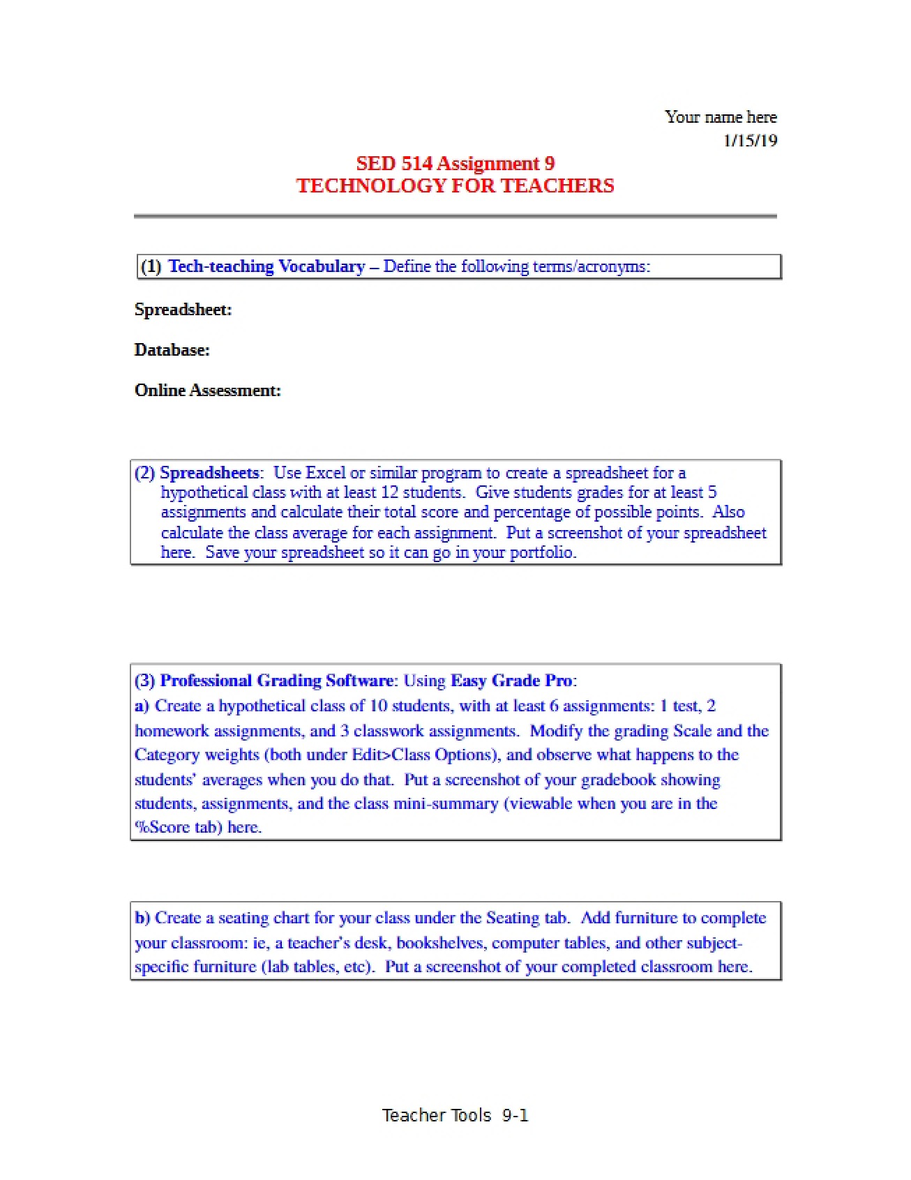 Teachers' Technology