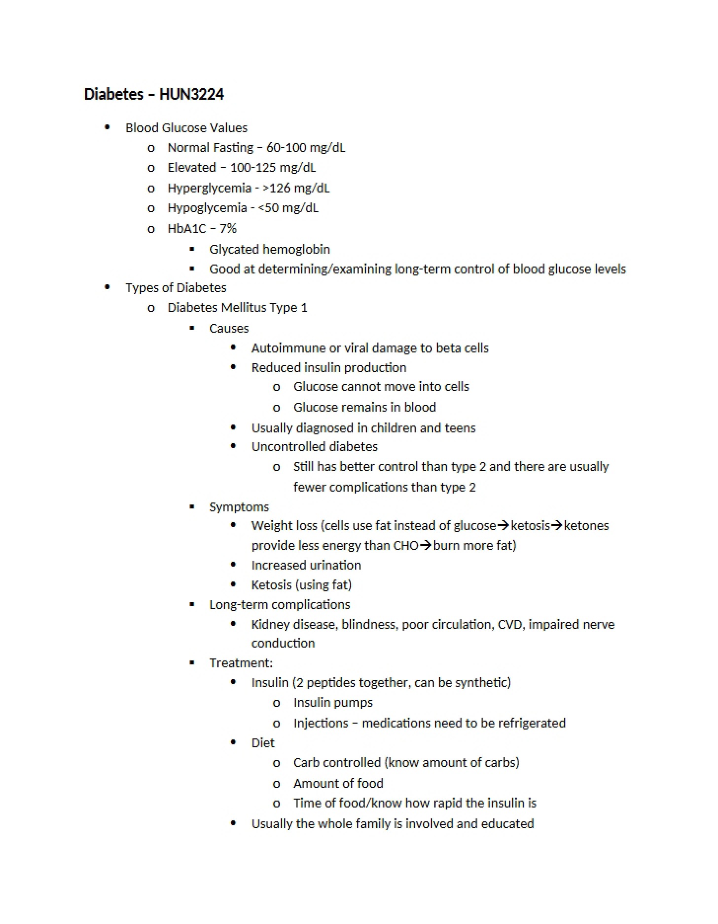 Understanding Diabetes Mellitus