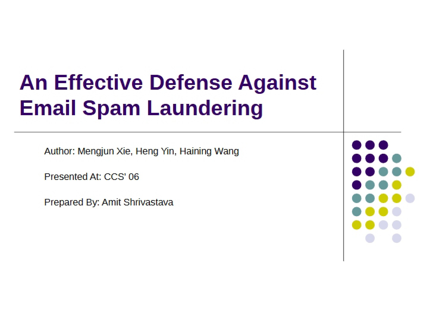 Email Spam Laundering An Effective Defense