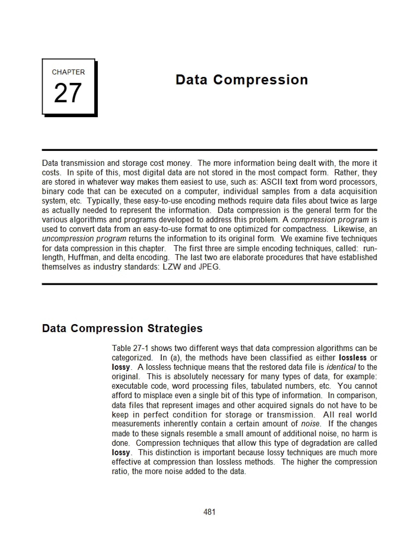 Compressing Data