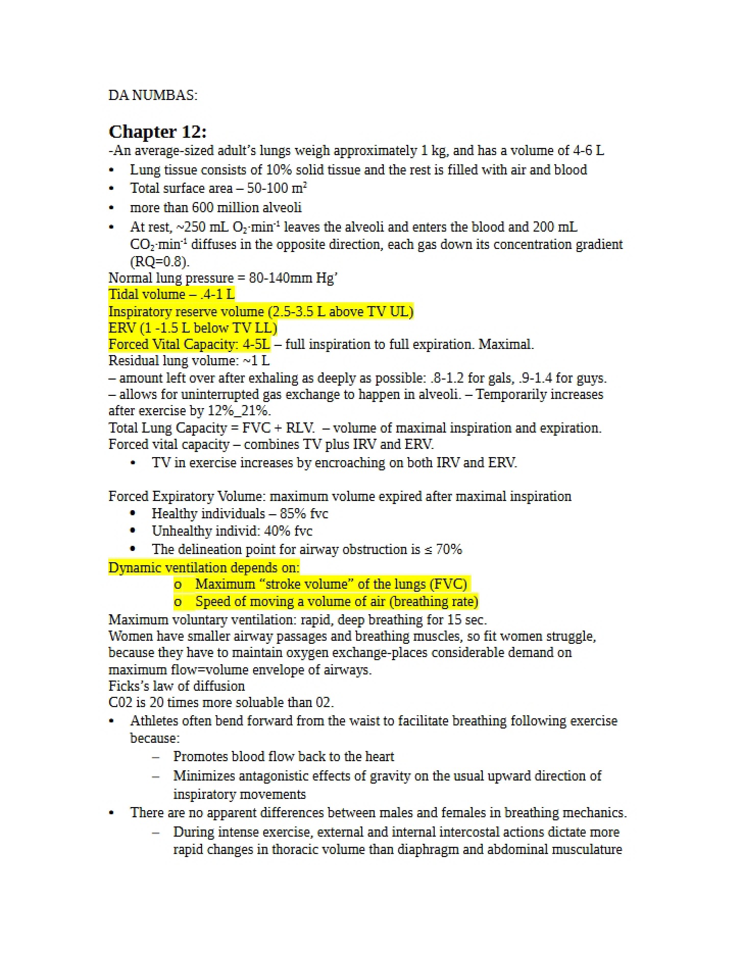 Review for Third Test