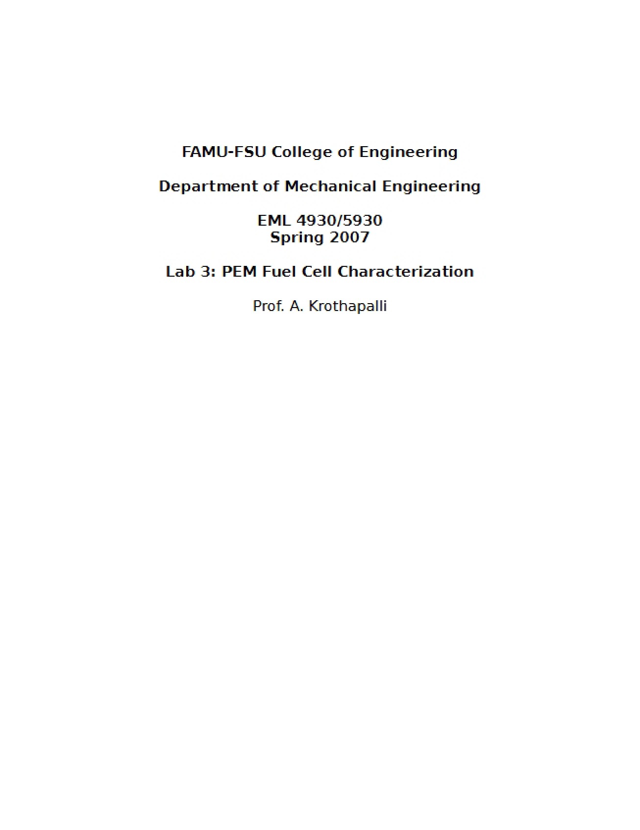 Mechanical Engineering Laboratory Materials
