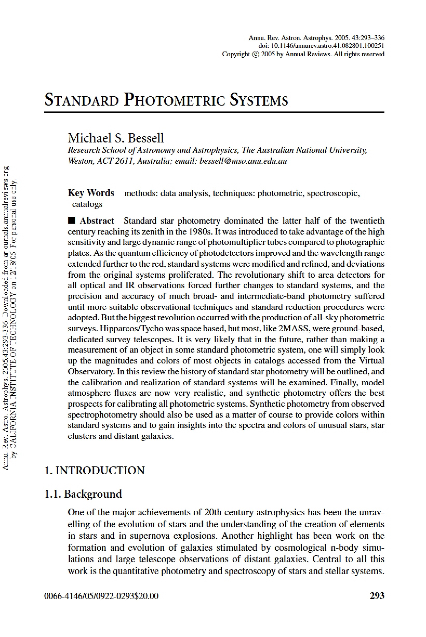 Photometric Systems Standards