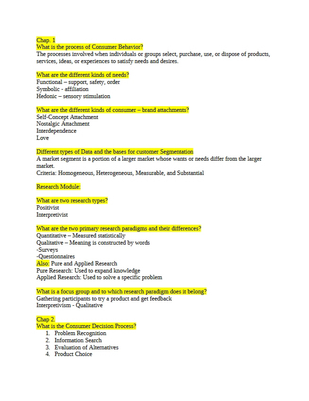 Consumer Behavior Guide