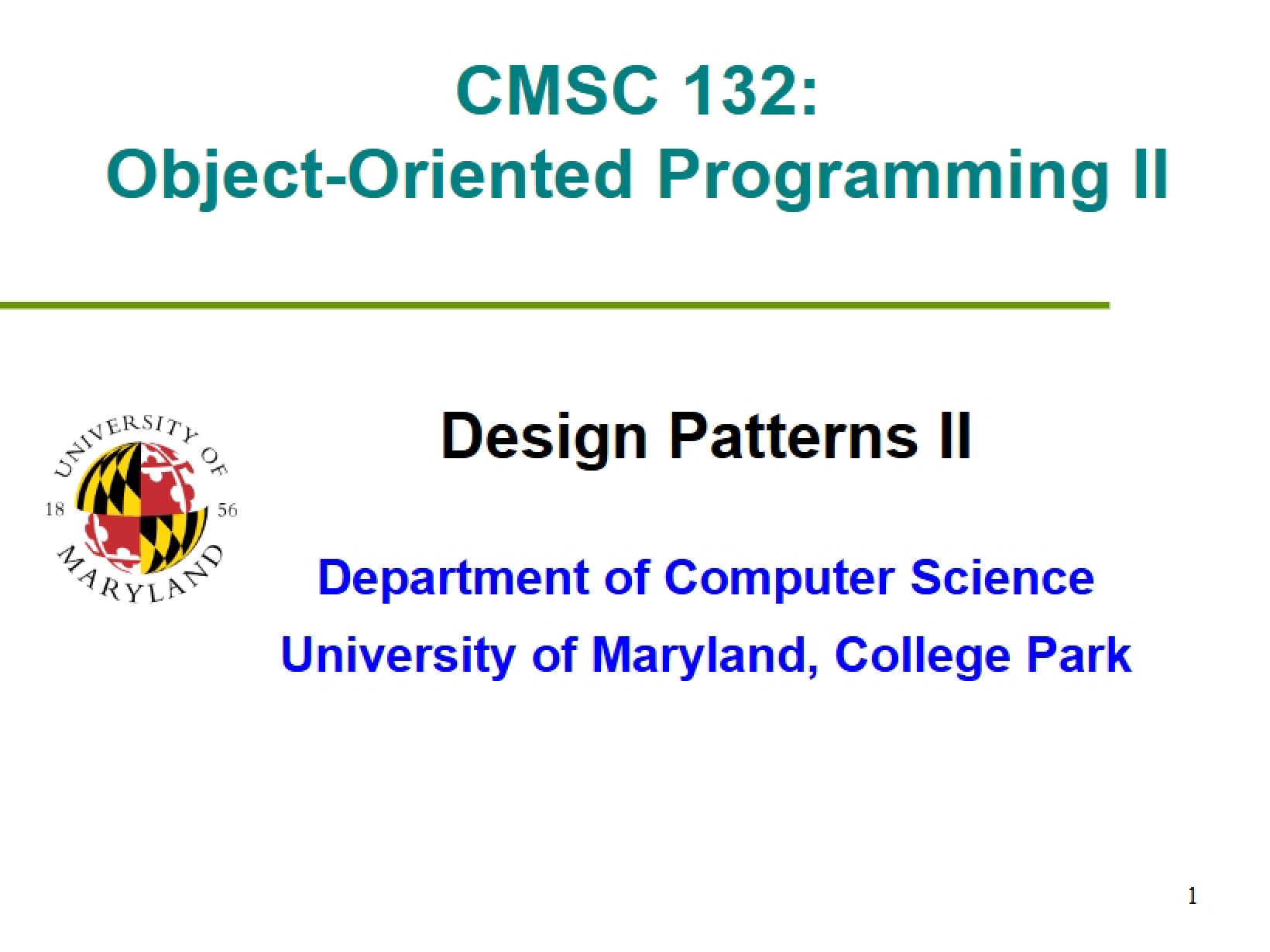 Design Patterns Part II