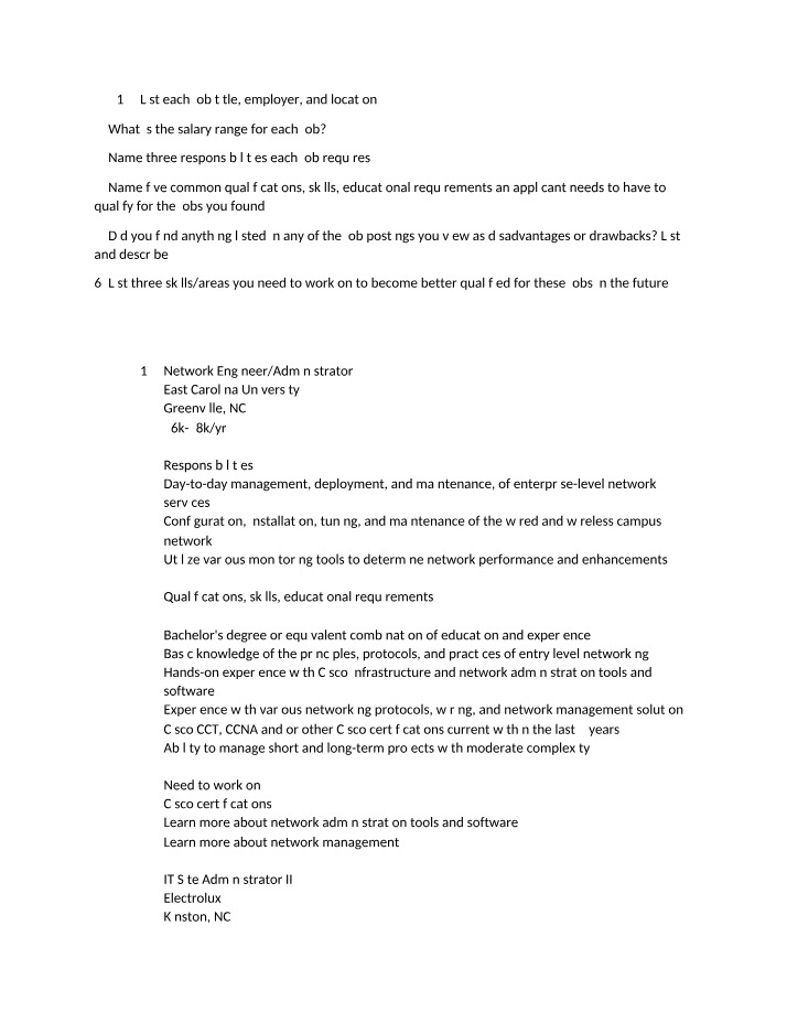 CTS-288 Job Search Project