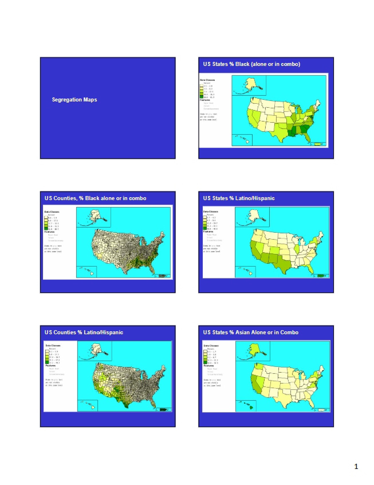 Maps of Segregation
