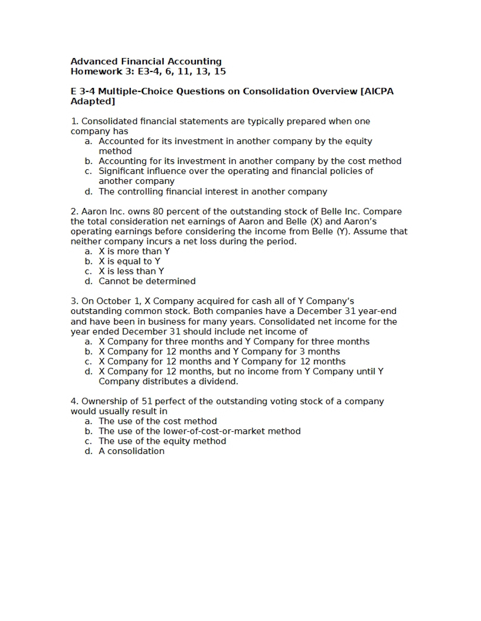 Adv Financial Accounting