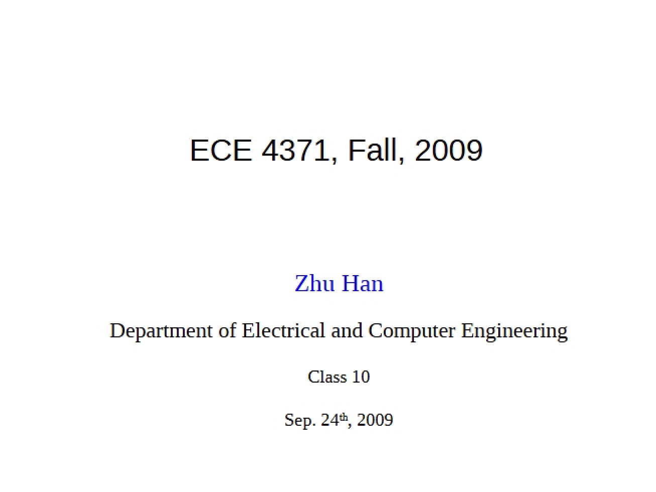 Notes for Class 10
