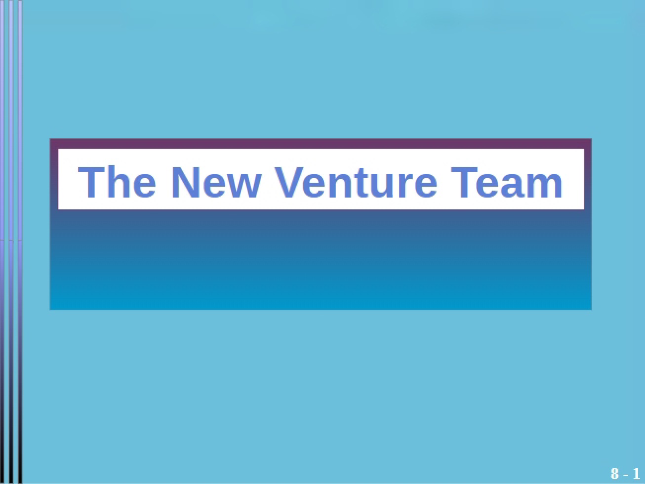 Team Composition for New Ventures