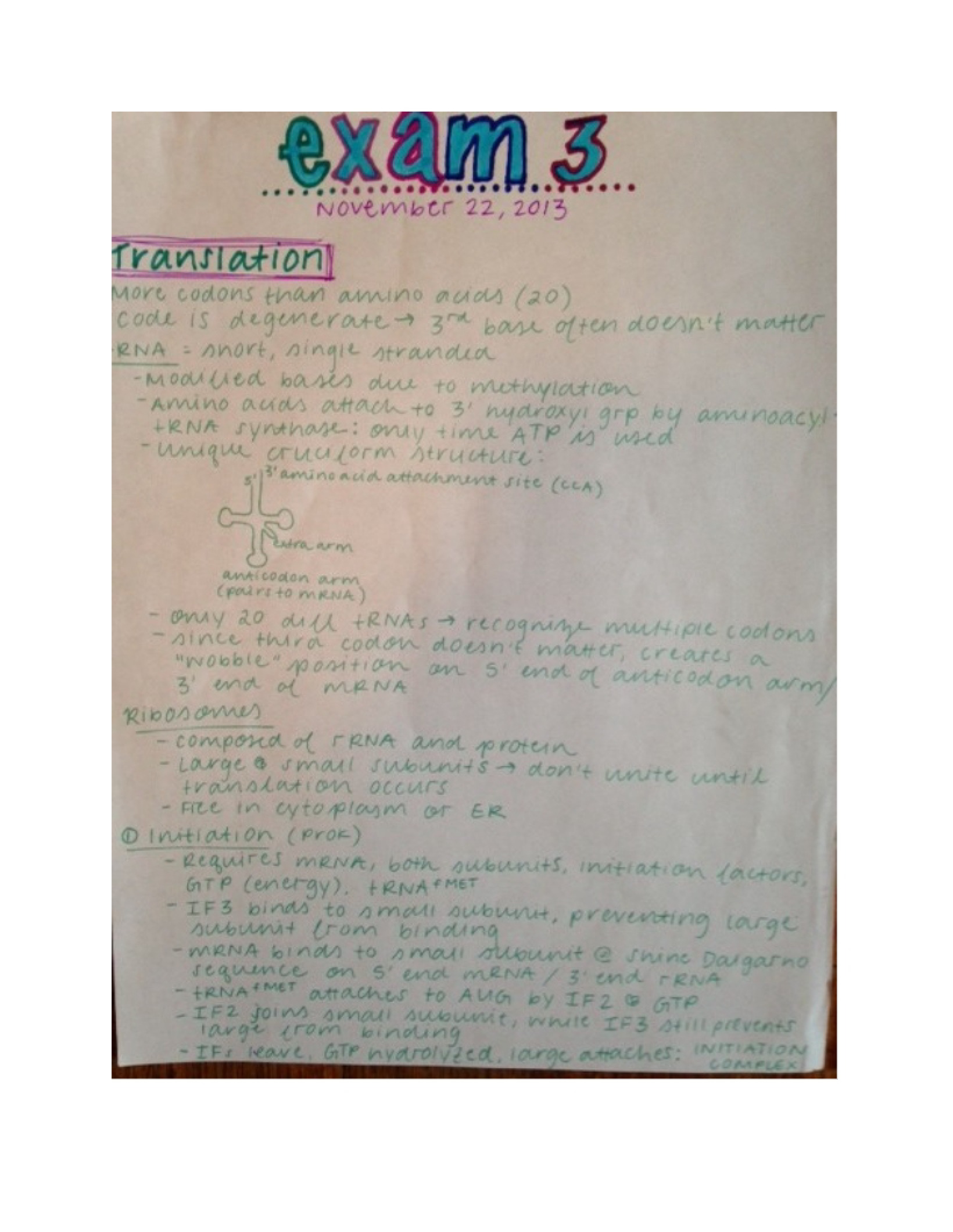Principles of Genetics General Notes