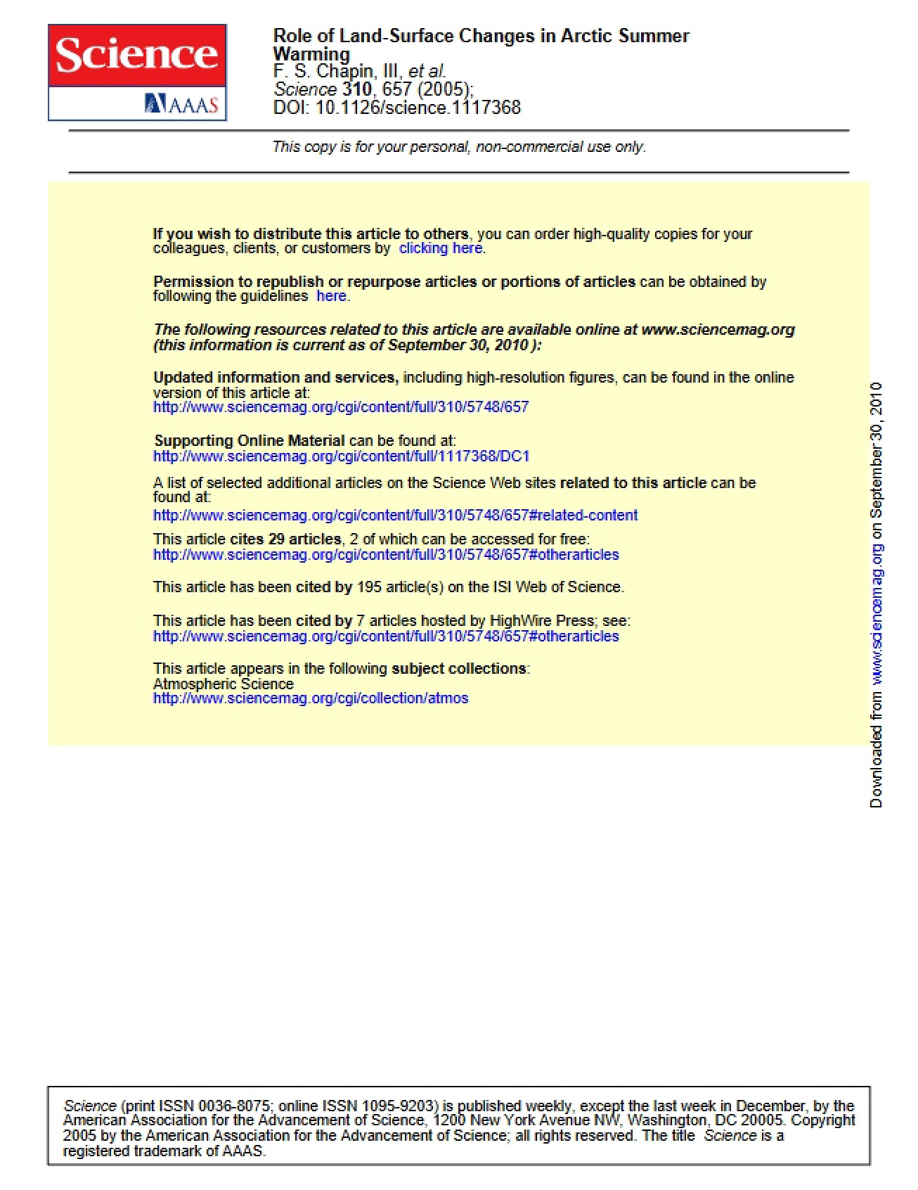 Arctic Summer Warming and Land-Surface Roles