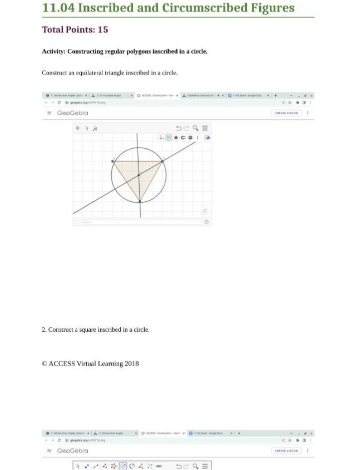 Inscribed and Circumscribed Figures - 11.04