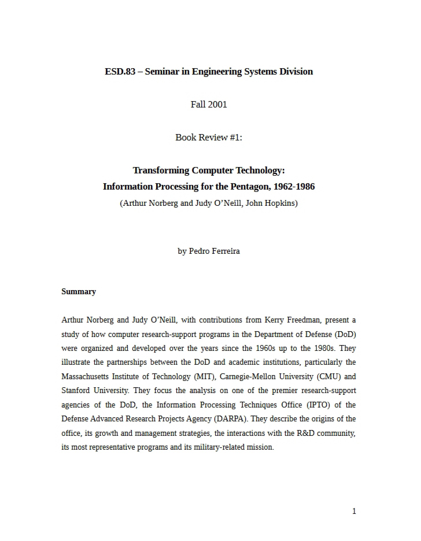 Computer Technology Transformation
